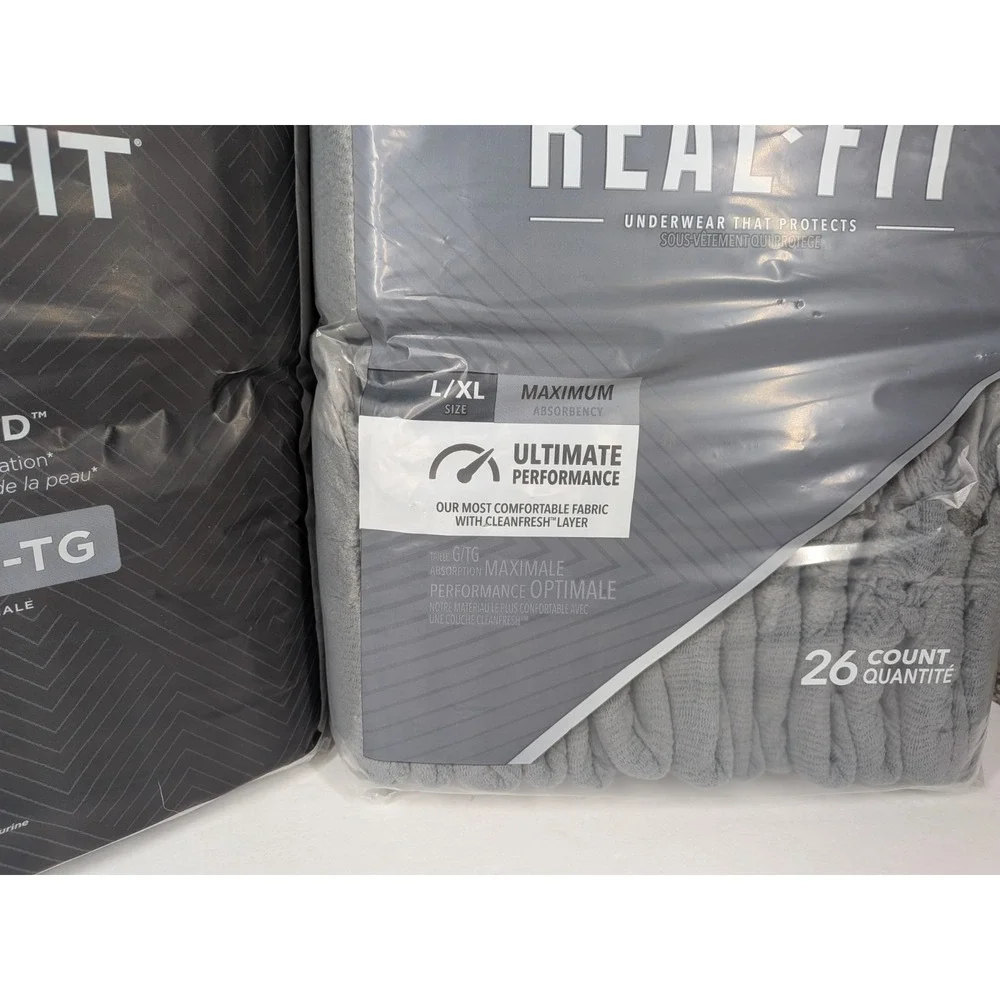 BULK 65-TOTAL🚨Depend Real Fit Incontinence Underwear Men L/XL Disposable Max